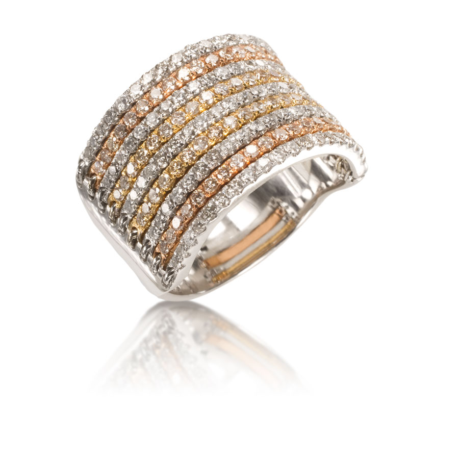 Anillo de oro con brillantes - imagen 1