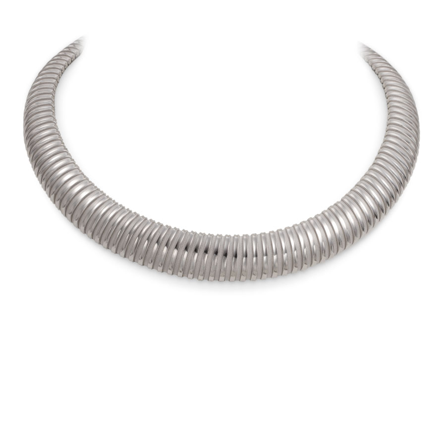 Collar de plata, tubogas - imagen 1