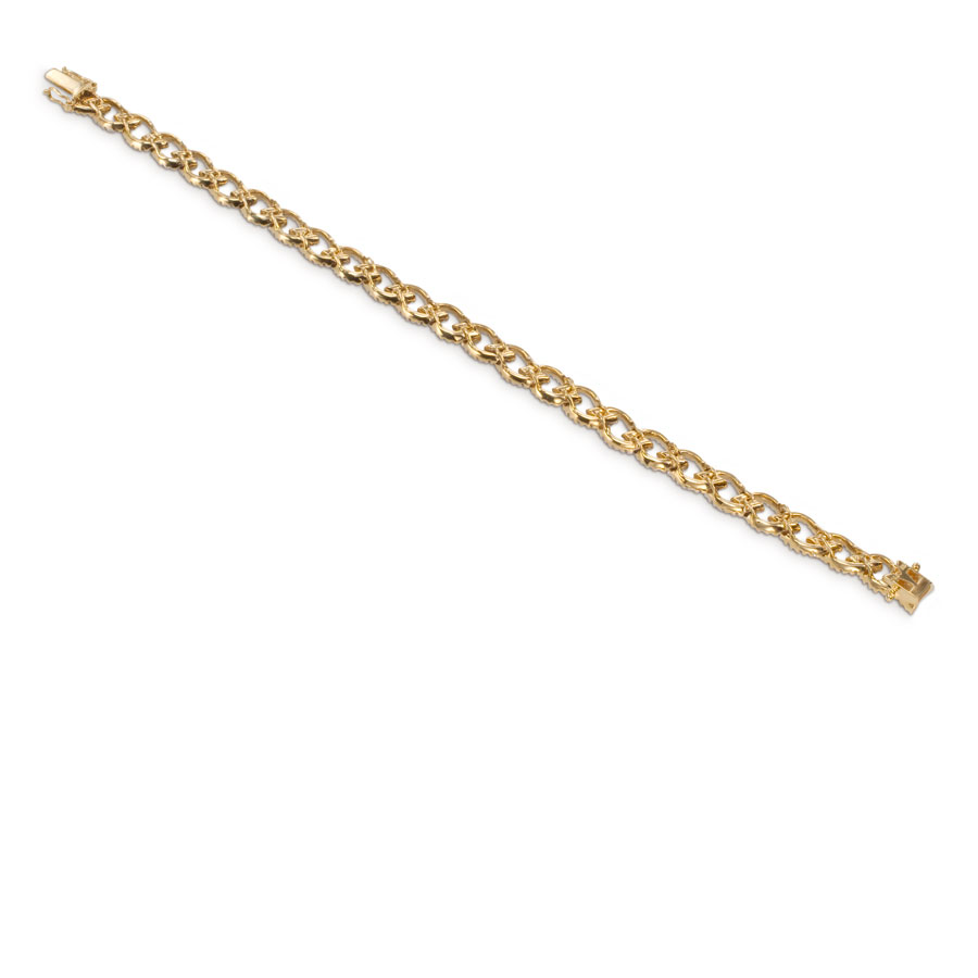 Pulsera de oro con brillantes