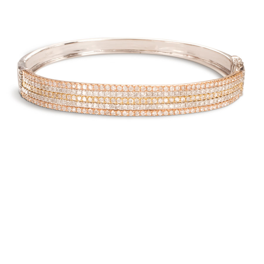Pulsera de oro blanco con brillantes - imagen 1