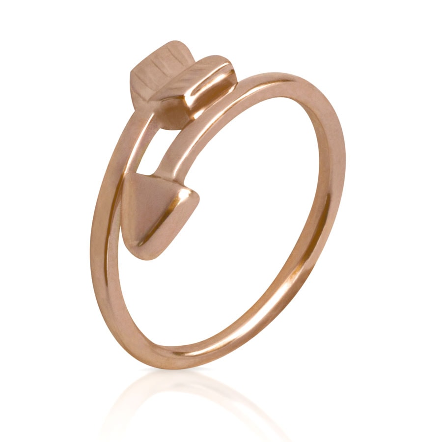 Anillo de oro rosado 18 k “Flecha” - imagen 1