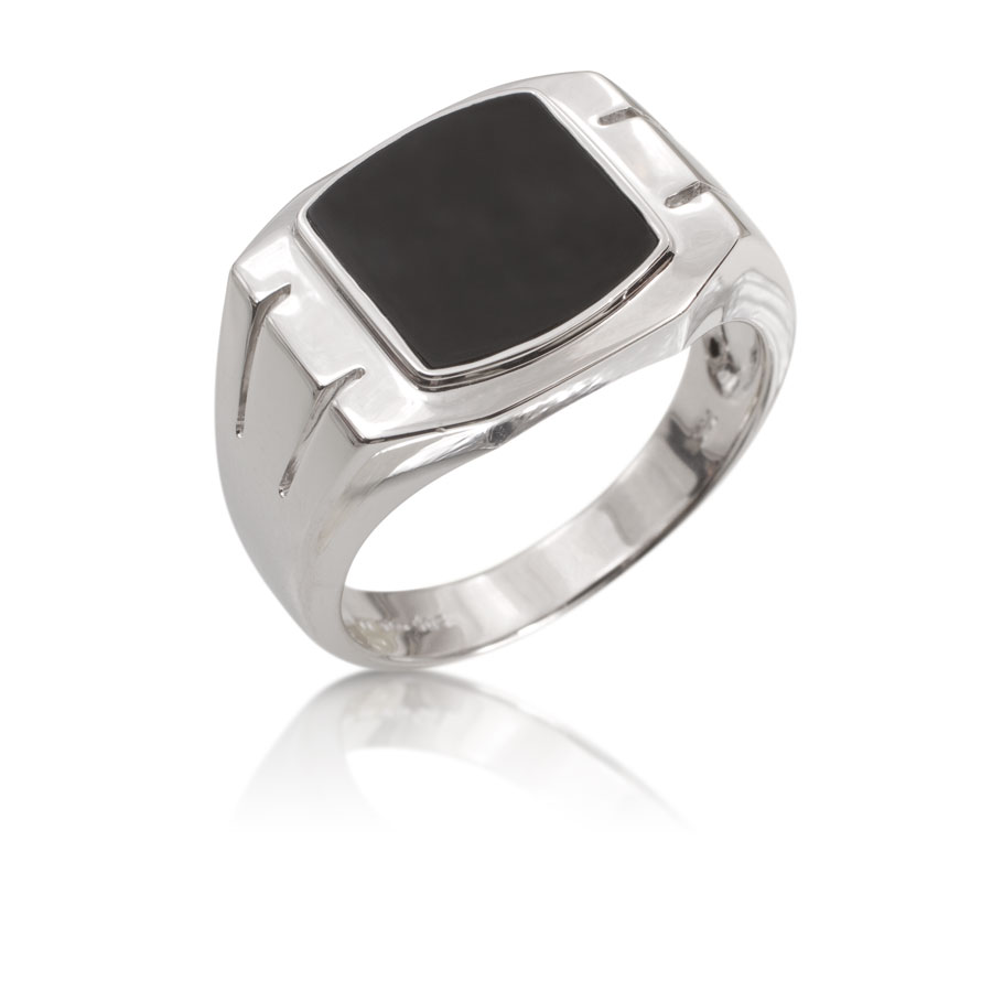 Anillo para hombre de oro con onix - imagen 1