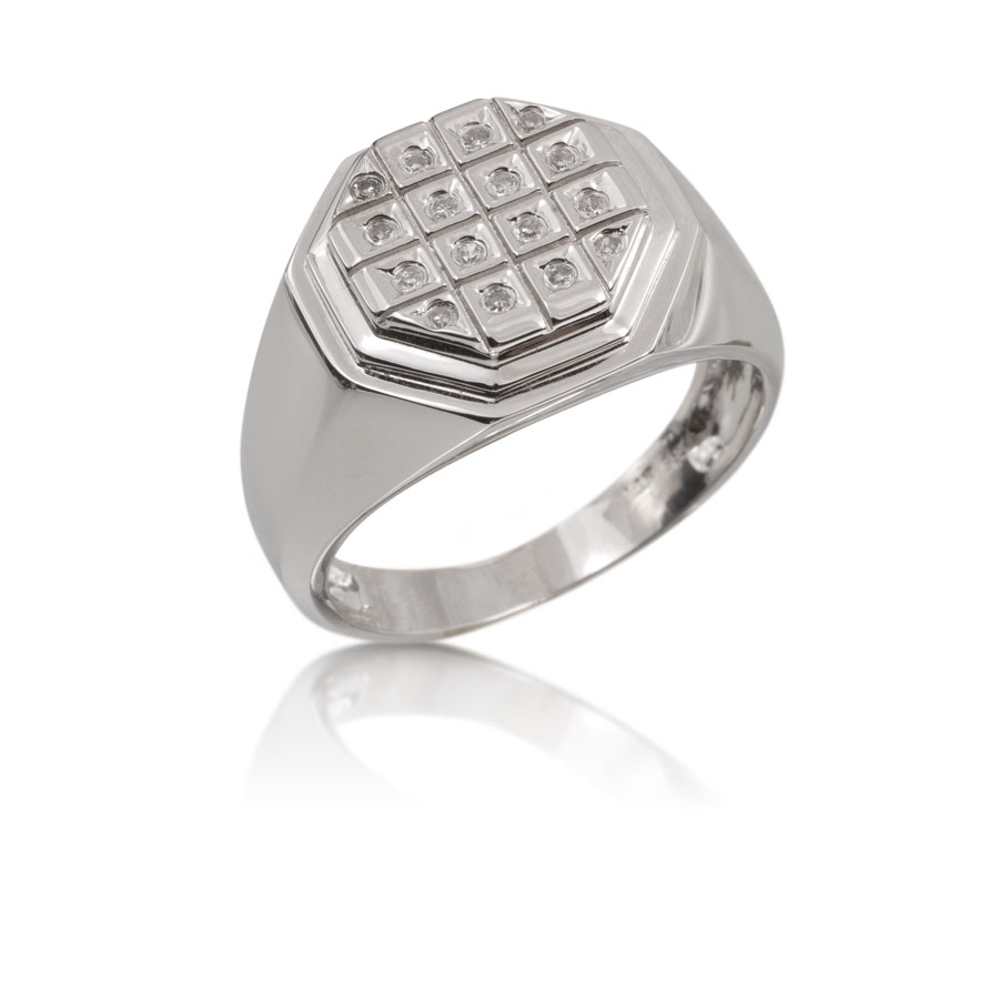 Anillo de oro con brillantes - imagen 1