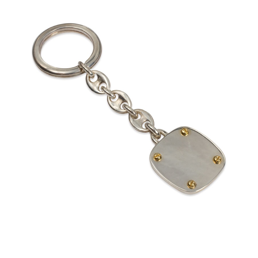 Llavero de plata y oro