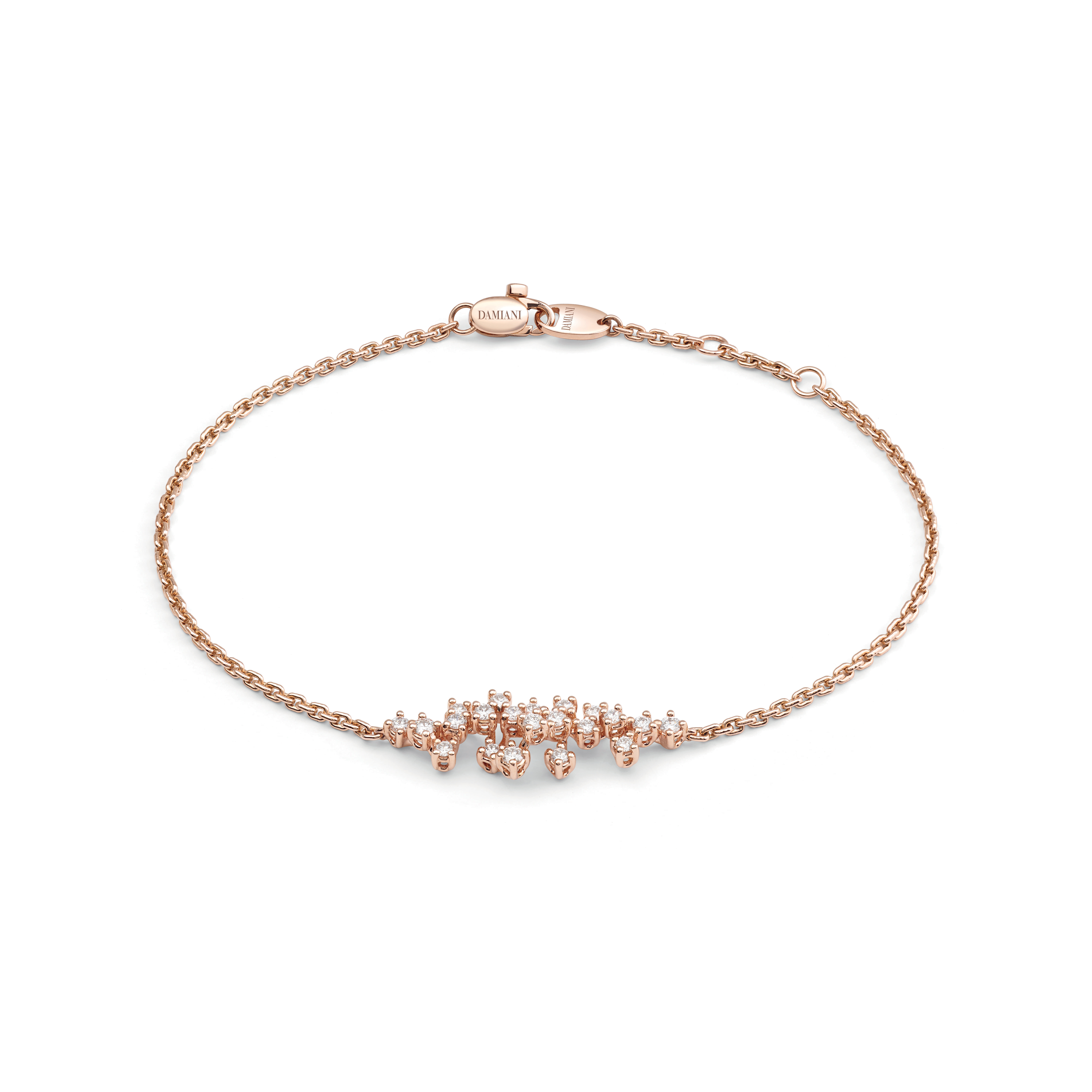 Pulsera de oro rosa y diamantes - imagen 1