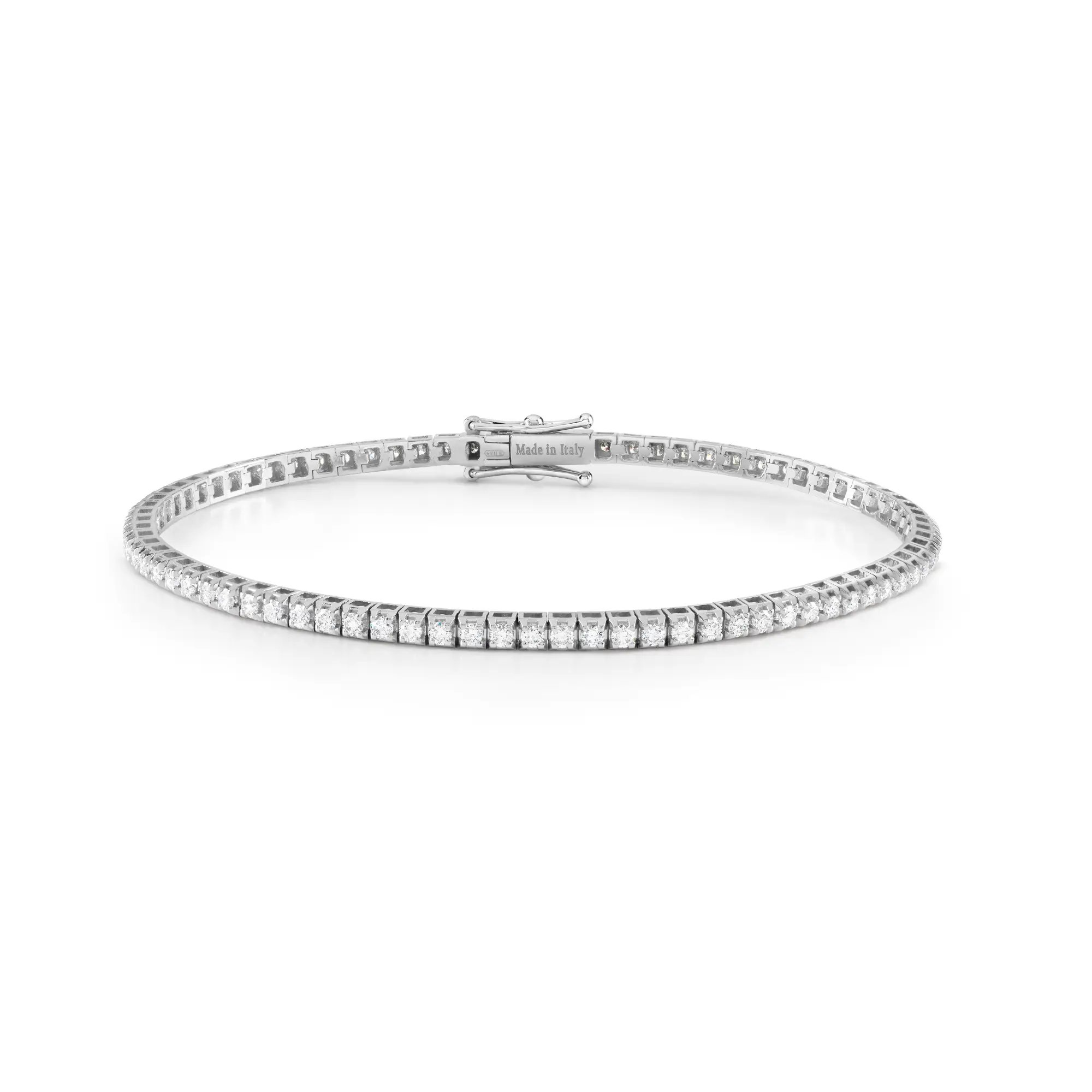 Pulsera Tennis de oro blanco y diamantes