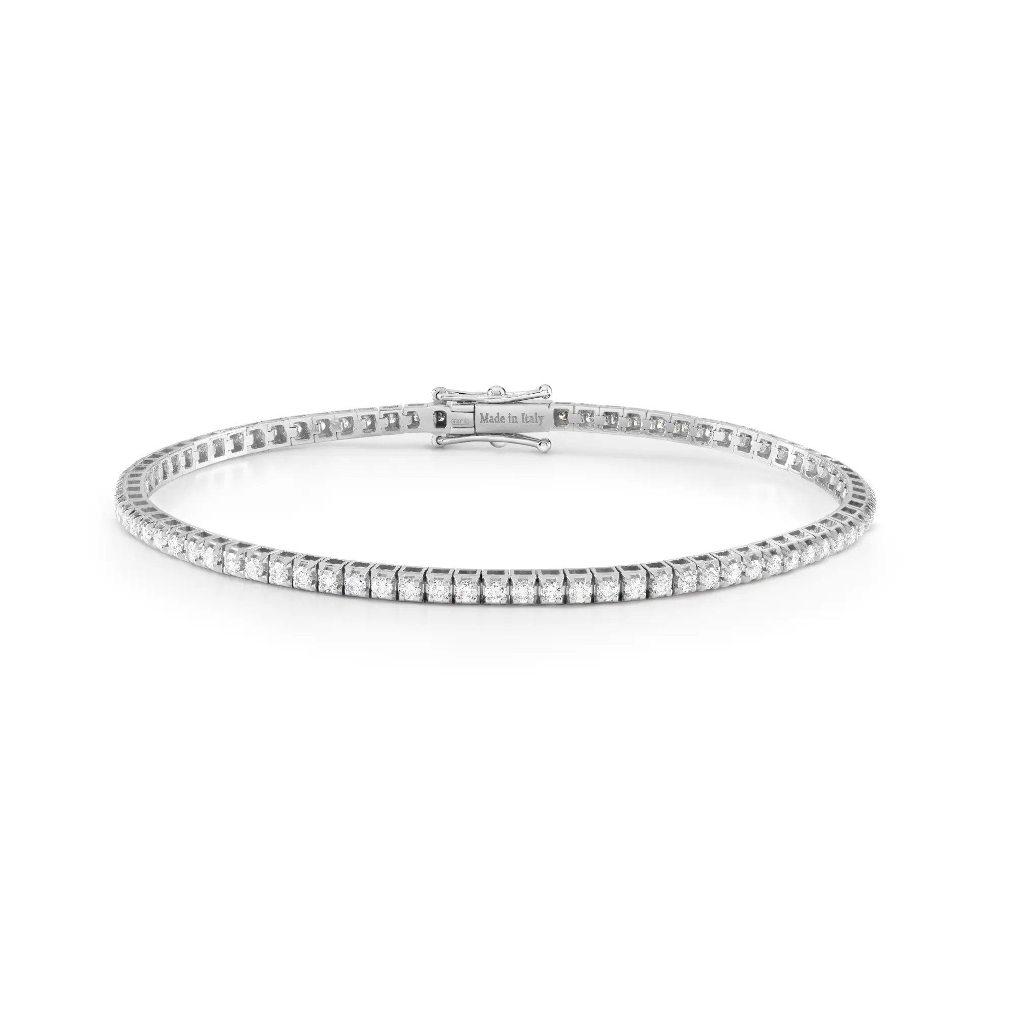 Pulsera Tennis de oro blanco y diamantes - imagen 1