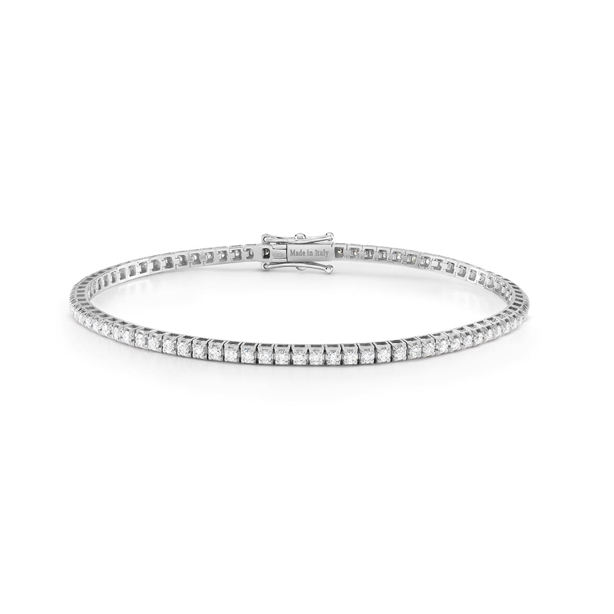 Pulsera Tennis de oro blanco y diamantes